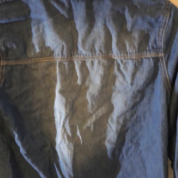 Denim Button Up Blouse - Picture 10 of 11